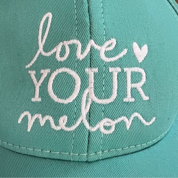 Love Your Melon Made in America Women’s Teal Cap Strap Back Hat - Picture 11 of 11